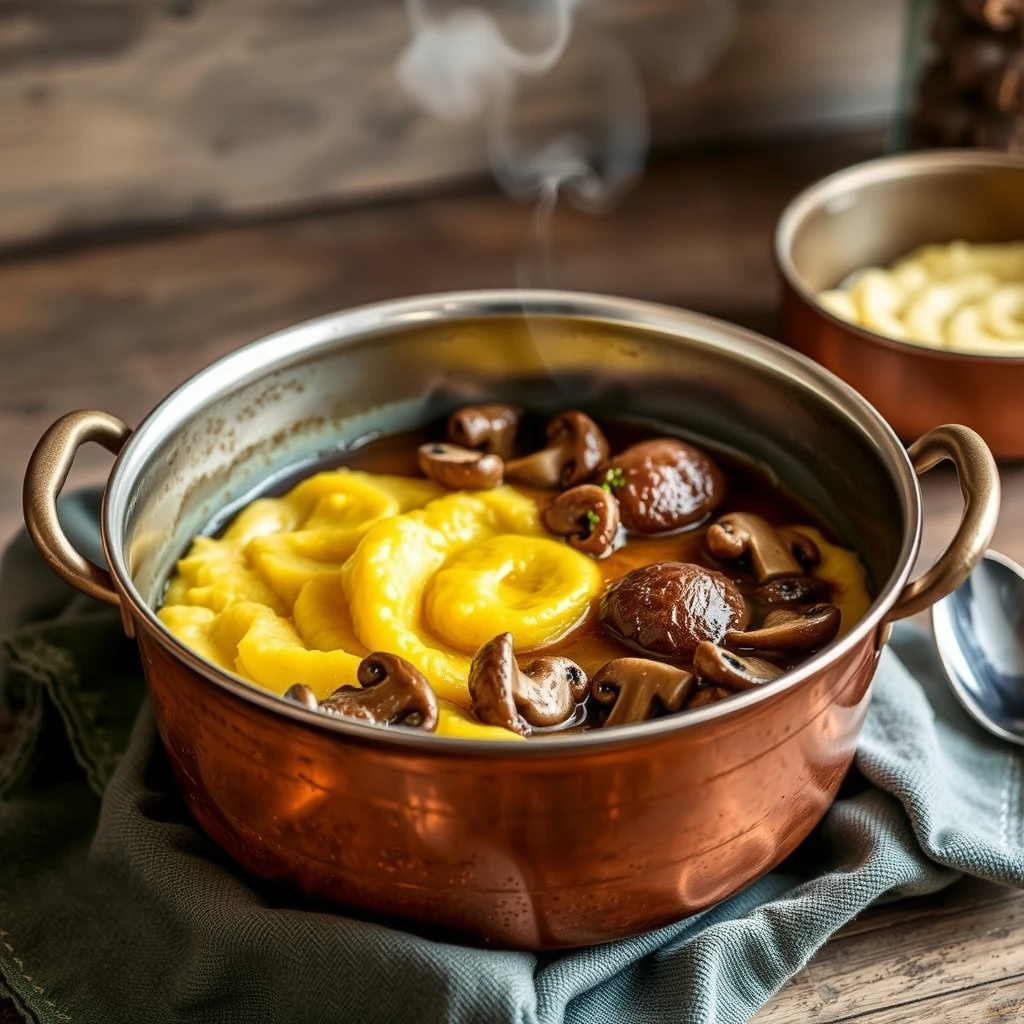 Polenta ticinese tradizionale